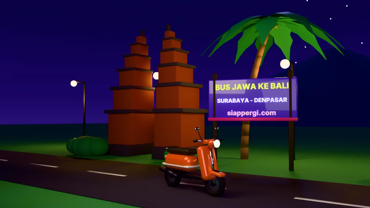 Bus Jawa ke Bali: Surabaya, Malang, Jogja & Jakarta ke Denpasar (Jarak & Waktu Tempuh)