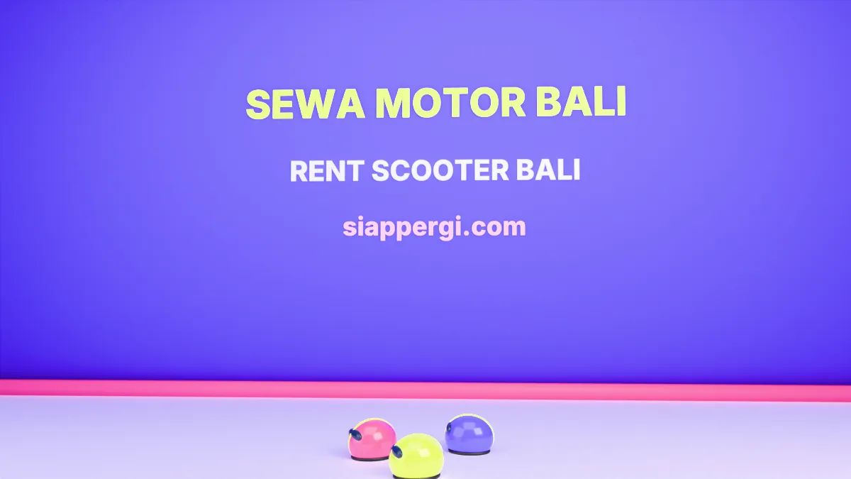 Helmets for rider and passenger are compulsory in Bali; two come with every rental