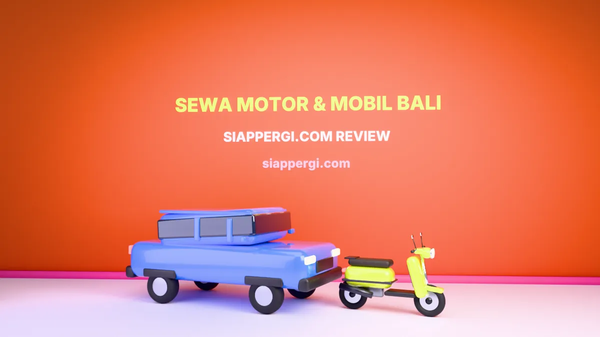 Mobil dan motor sewaan siappergi.com siap diantar ke seluruh Bali, render 3D sewamotorbali.org